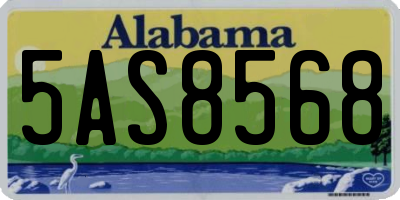 AL license plate 5AS8568
