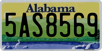 AL license plate 5AS8569