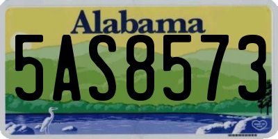AL license plate 5AS8573