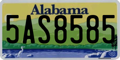 AL license plate 5AS8585