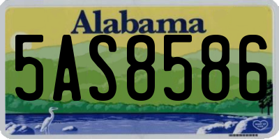 AL license plate 5AS8586