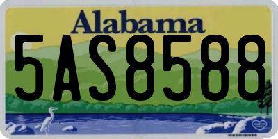 AL license plate 5AS8588