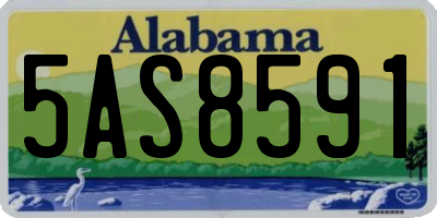 AL license plate 5AS8591