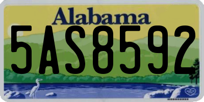 AL license plate 5AS8592
