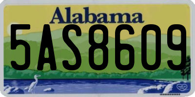 AL license plate 5AS8609