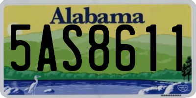 AL license plate 5AS8611