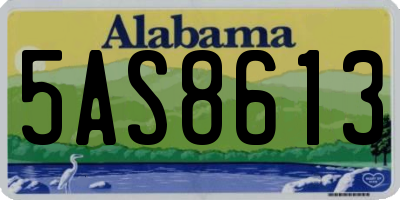 AL license plate 5AS8613