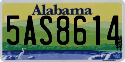 AL license plate 5AS8614