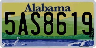AL license plate 5AS8619