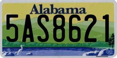 AL license plate 5AS8621