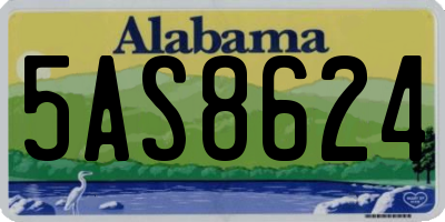 AL license plate 5AS8624