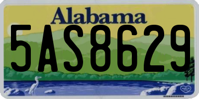 AL license plate 5AS8629