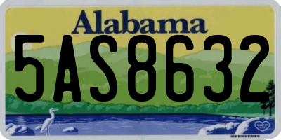 AL license plate 5AS8632