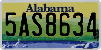 AL license plate 5AS8634
