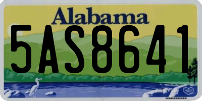 AL license plate 5AS8641