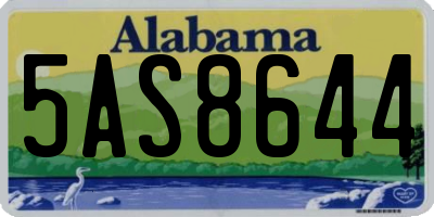 AL license plate 5AS8644