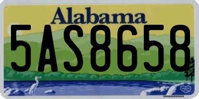 AL license plate 5AS8658