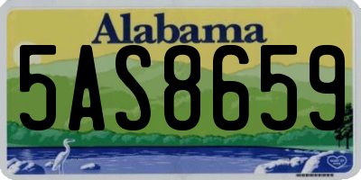 AL license plate 5AS8659