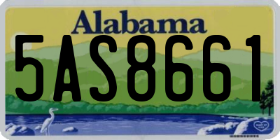 AL license plate 5AS8661