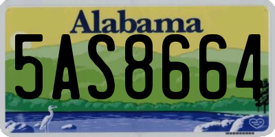 AL license plate 5AS8664