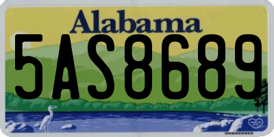 AL license plate 5AS8689
