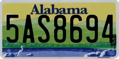 AL license plate 5AS8694