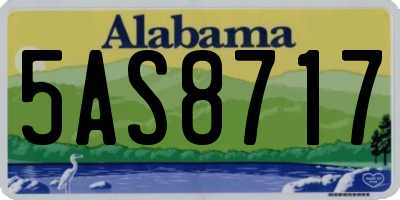 AL license plate 5AS8717
