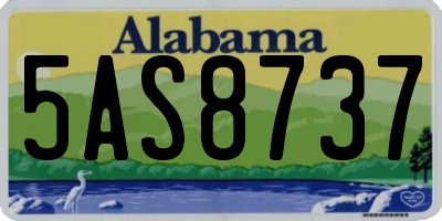 AL license plate 5AS8737