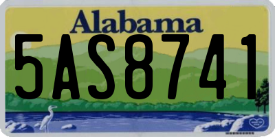 AL license plate 5AS8741