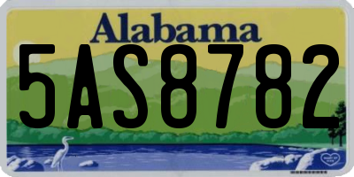AL license plate 5AS8782
