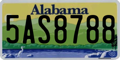 AL license plate 5AS8788
