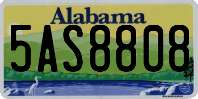 AL license plate 5AS8808