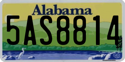 AL license plate 5AS8814