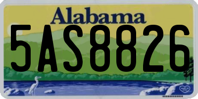 AL license plate 5AS8826