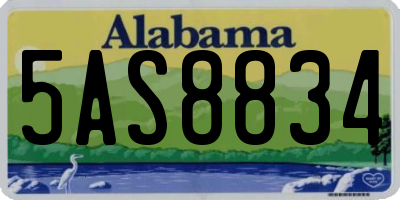 AL license plate 5AS8834