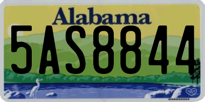 AL license plate 5AS8844