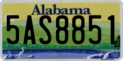 AL license plate 5AS8851