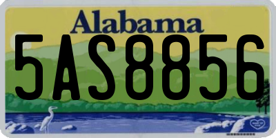 AL license plate 5AS8856