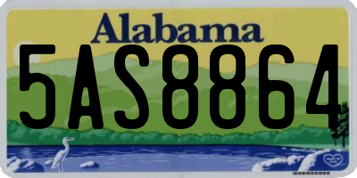 AL license plate 5AS8864