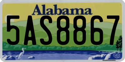 AL license plate 5AS8867