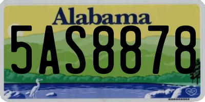 AL license plate 5AS8878