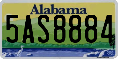 AL license plate 5AS8884