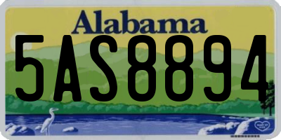 AL license plate 5AS8894