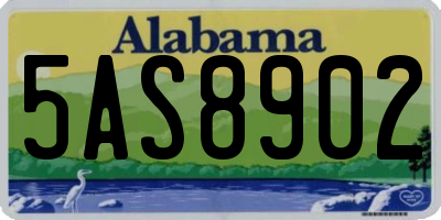 AL license plate 5AS8902