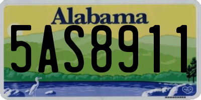 AL license plate 5AS8911