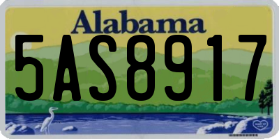 AL license plate 5AS8917