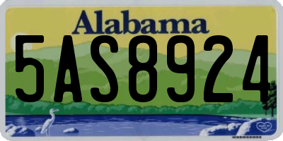 AL license plate 5AS8924