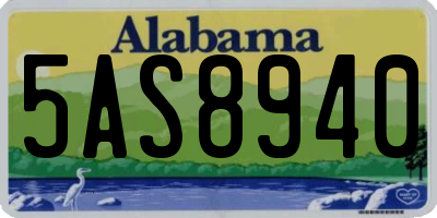 AL license plate 5AS8940