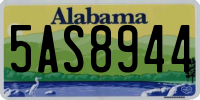AL license plate 5AS8944