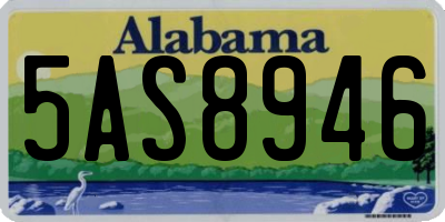 AL license plate 5AS8946